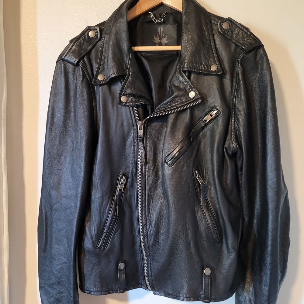 Bolongaro Trever Leather Biker Jacket